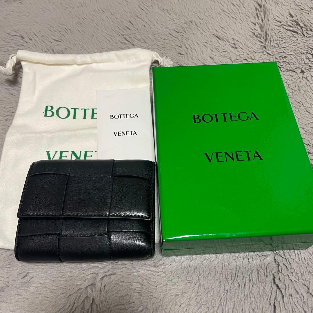 Bottega Veneta 三つ折り財布 ブラック