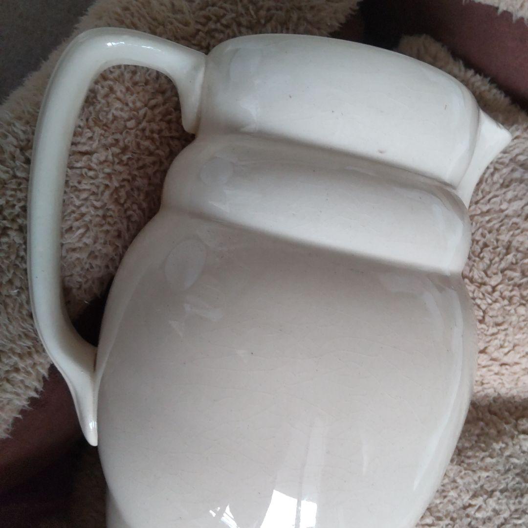 フランス　アンティーク　ロンシャン　水差し　ピッチャー　ジャグ　ピシェ　陶器