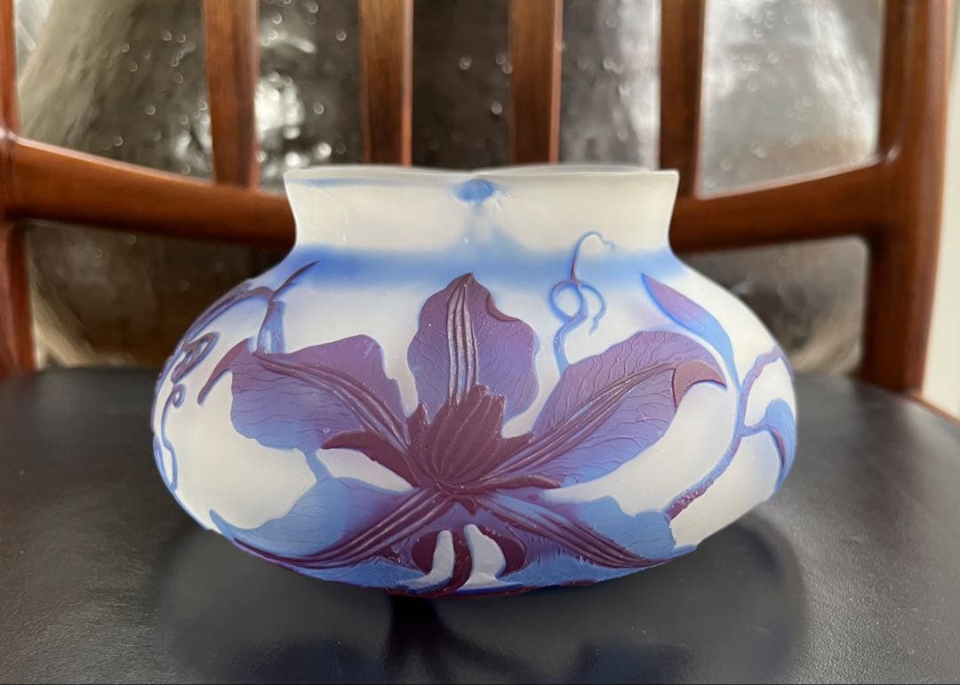 エミール、ガレ花瓶　本物保証