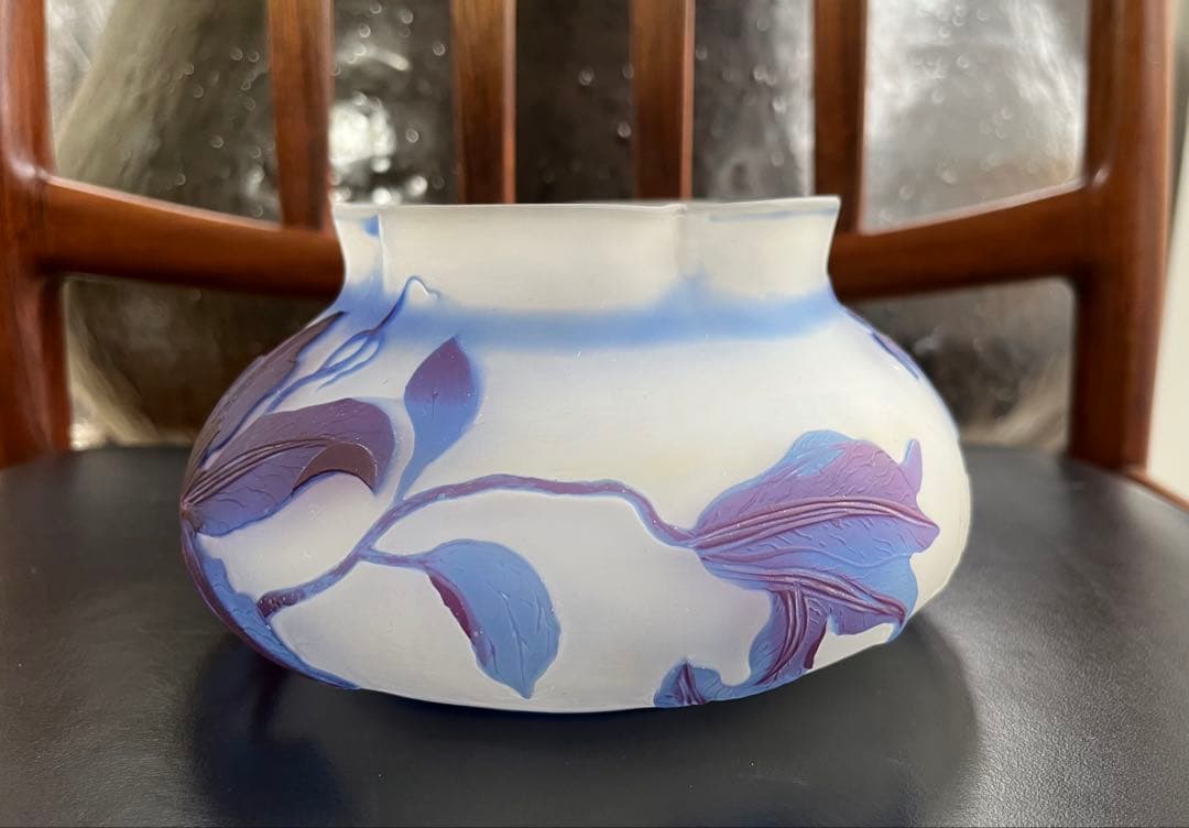 エミール、ガレ花瓶　本物保証