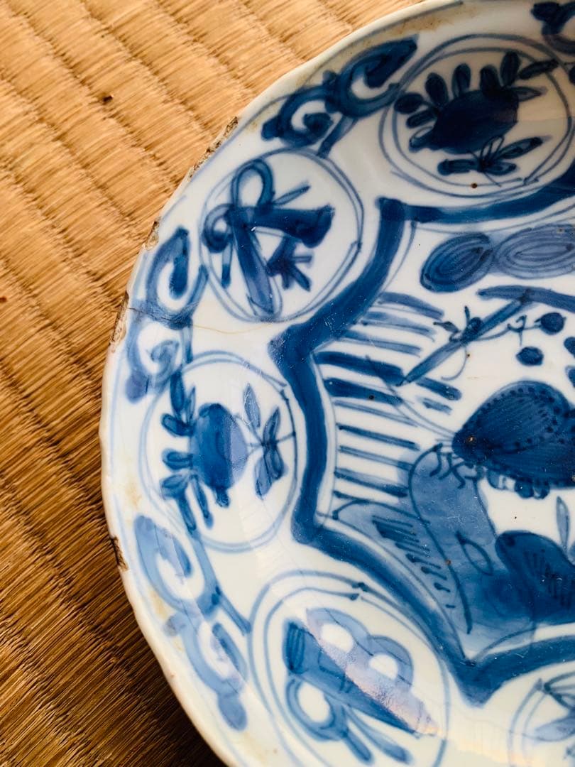 中国明時代晩期染付お皿