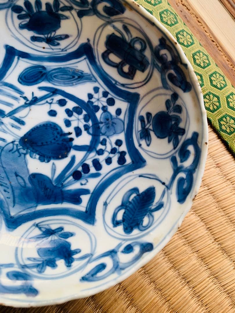 中国明時代晩期染付お皿