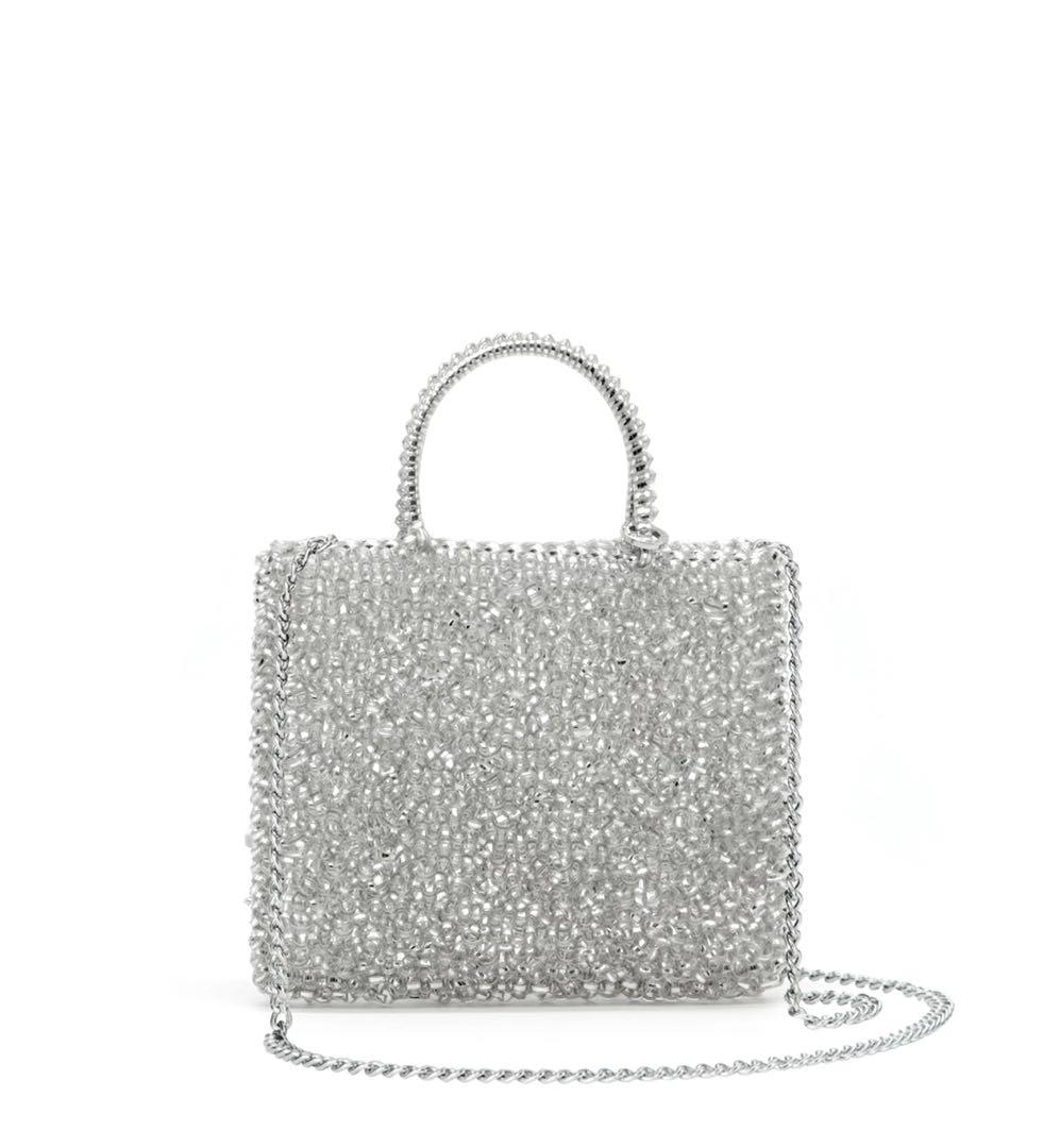 ＼極美品／アンテプリマ ワイヤーバッグ スタンダード ミニアトゥーラ シルバー