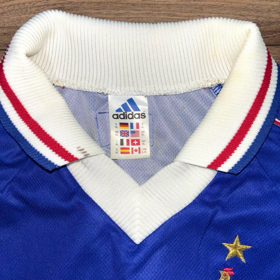 【希少】98年 UK製 adidas フランス ジダン ユニフォーム XL