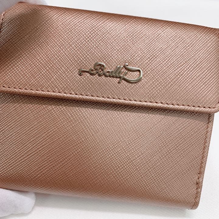 mentai BALLY 財布⭐︎未使用　箱付　折り財布　シャンパンゴールド