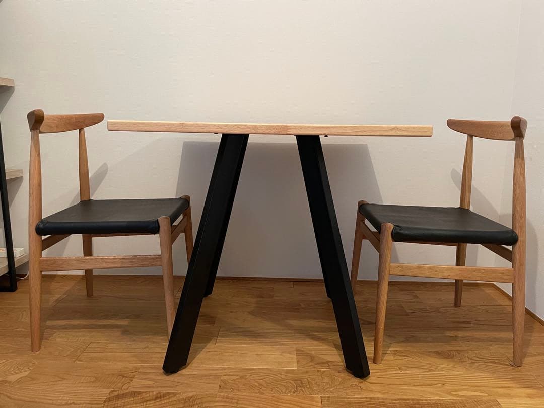【KANADEMONO】スクエアテーブル 北欧 ダイニングテーブル