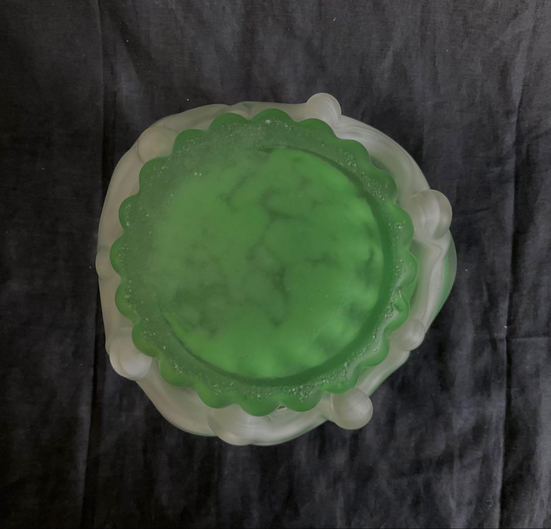 藤田喬平「金彩灰皿」(供箱入り)