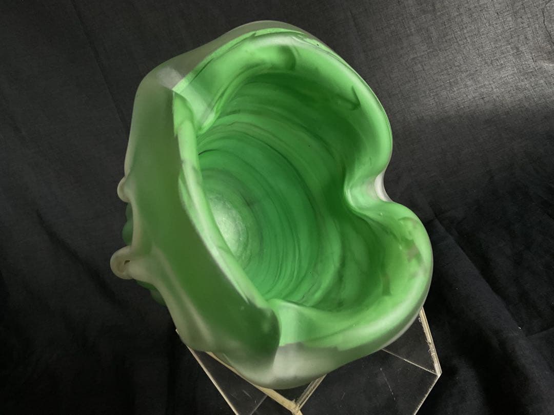 藤田喬平「金彩灰皿」(供箱入り)