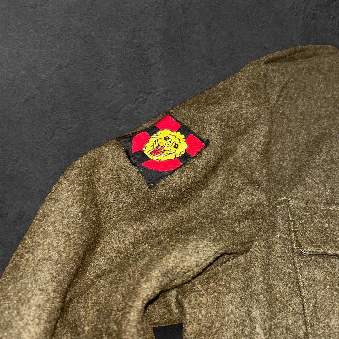 50s British Army ウール地 バトルドレスジャケット US 短丈