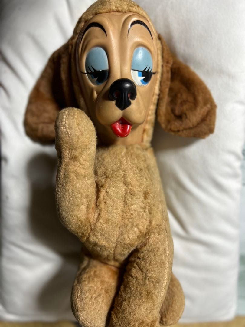 ヴィンテージ 犬 ラシュトン ラバーフェイス ぬいぐるみ 人形 Rushton