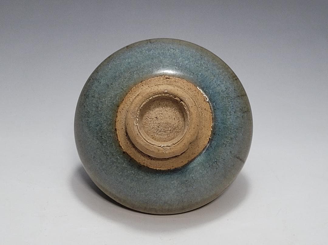 天藍釉 均窯 紅斑窯変 茶杯 宋元時代 幅約9.4cm