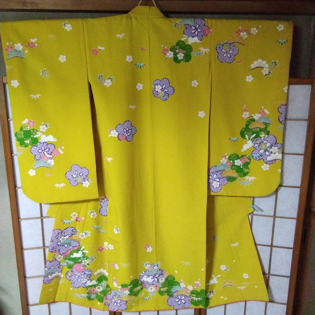 ちばです。7歳向け・化繊・お着物のセット