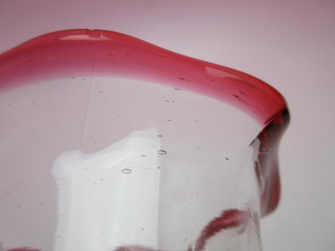 アンティーク 明治期～大正期 フリル 氷コップ デザートグラス 70816