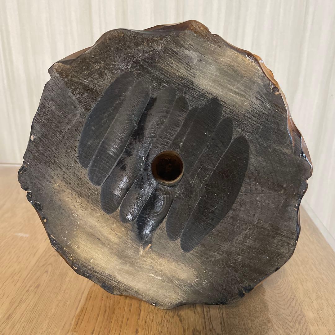 木製フクロウの置物 約33cm