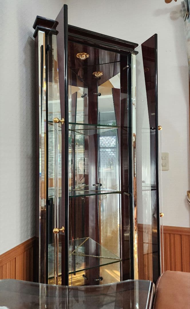 美品 飾り棚 キュリオケース コーナー家具