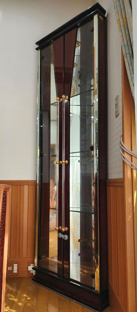 美品 飾り棚 キュリオケース コーナー家具