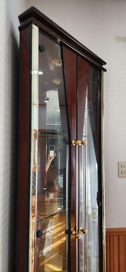 美品 飾り棚 キュリオケース コーナー家具