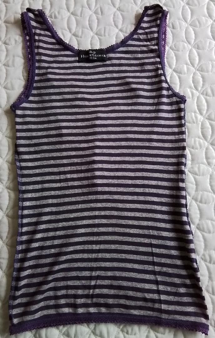 Hysteric Glamour 00s ボーダー タンクトップ