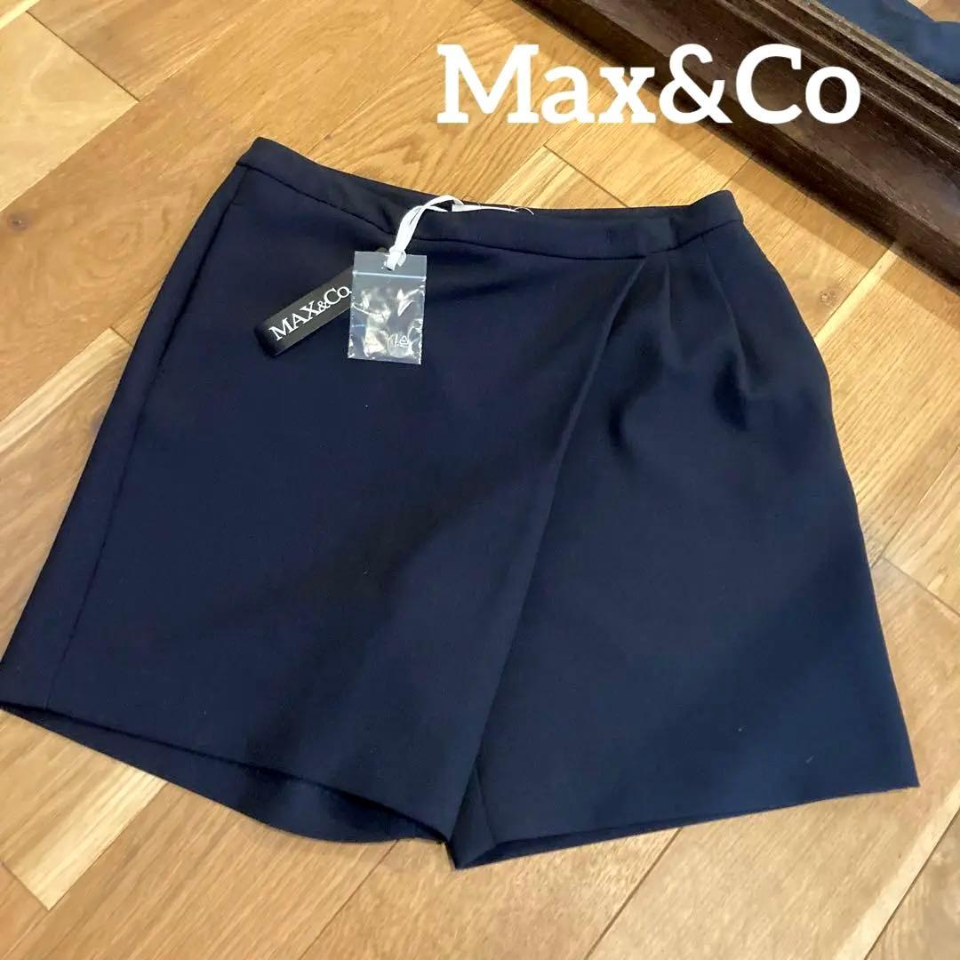 チサ 新品タグ付き⭐︎マックス&コー　ネイビー　ショートパンツスカート