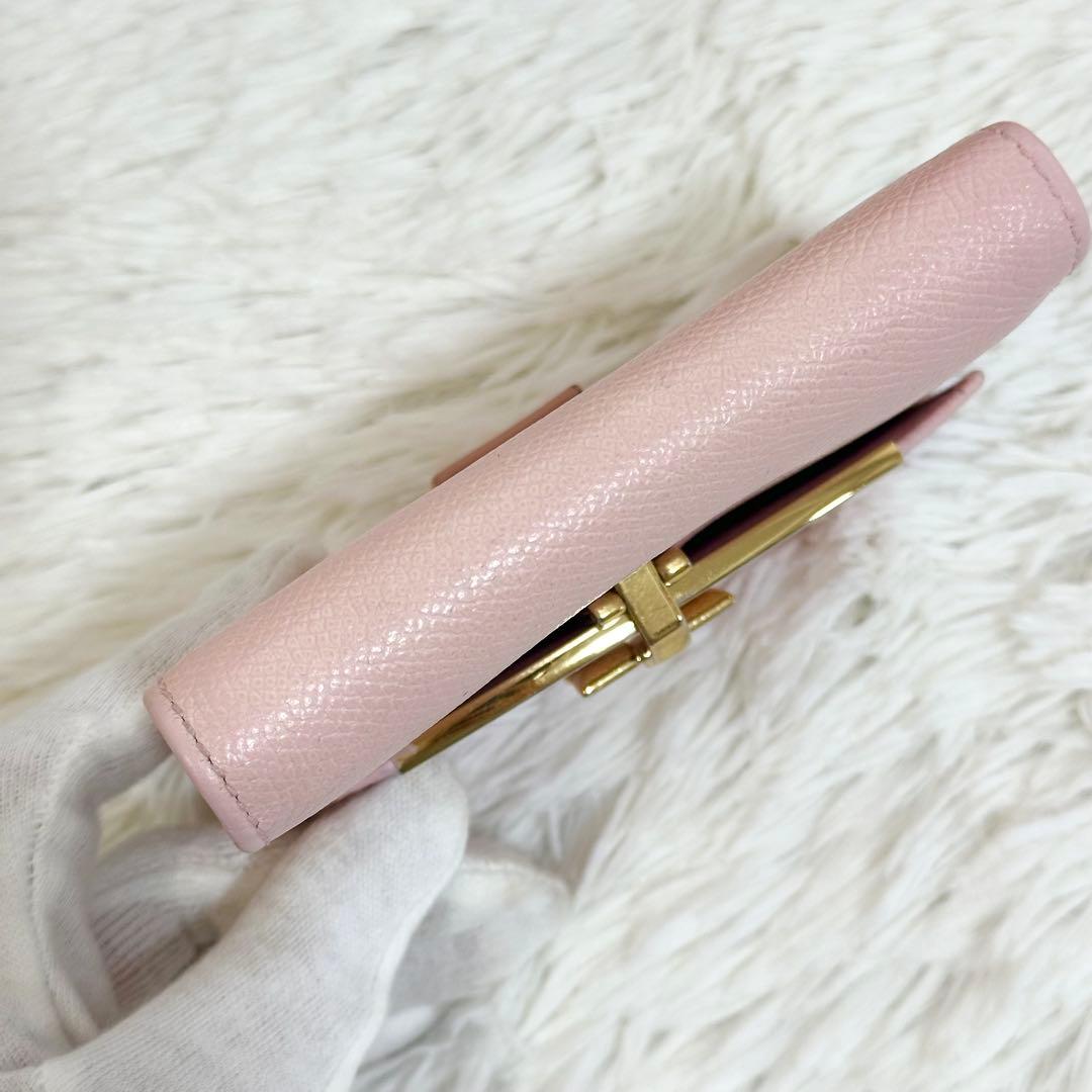 NFC認証 Ferragamo 折り財布 ガンチーニ ロゴクリップ ゴールド