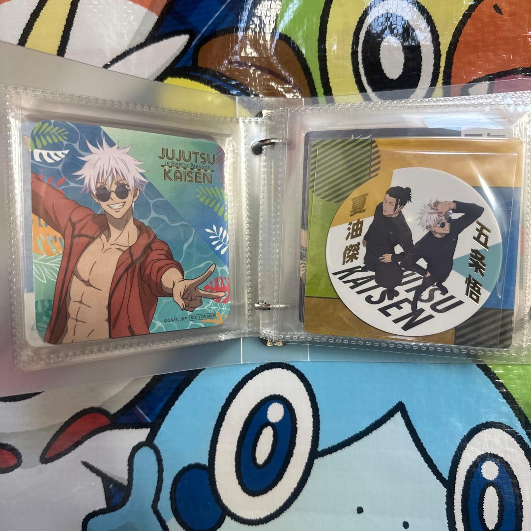 呪術廻戦　コースター38枚　ステッカー12枚　まとめ売り　五条悟