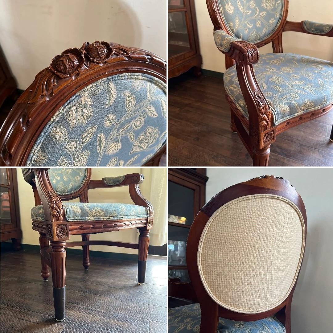 k007r116 イタリア製ダイニングテーブル・ダイニングチェア2脚セット