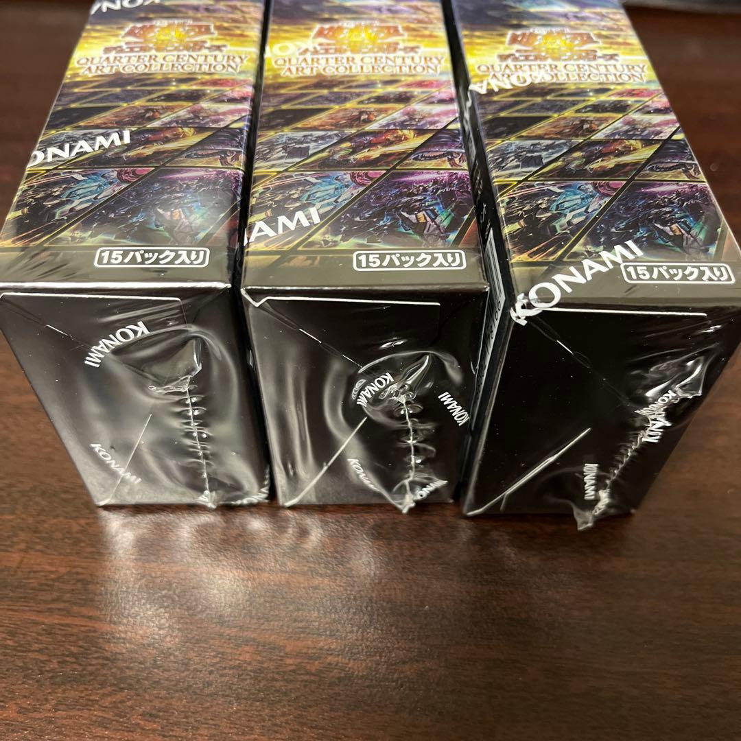遊戯王 クォーターセンチュリーアートコレクション未開封シュリンク付き3BOX