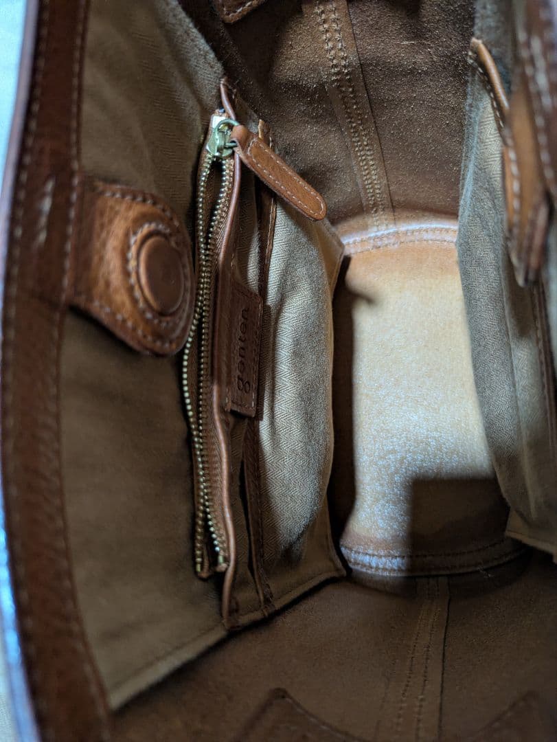 美品 genten ゲンテン トスカノーブルⅡ ショルダー 2way バケツ型