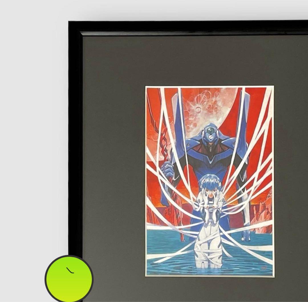 1990's VNTG【旧劇エヴァンゲリオン】額装品 スクラップポスター