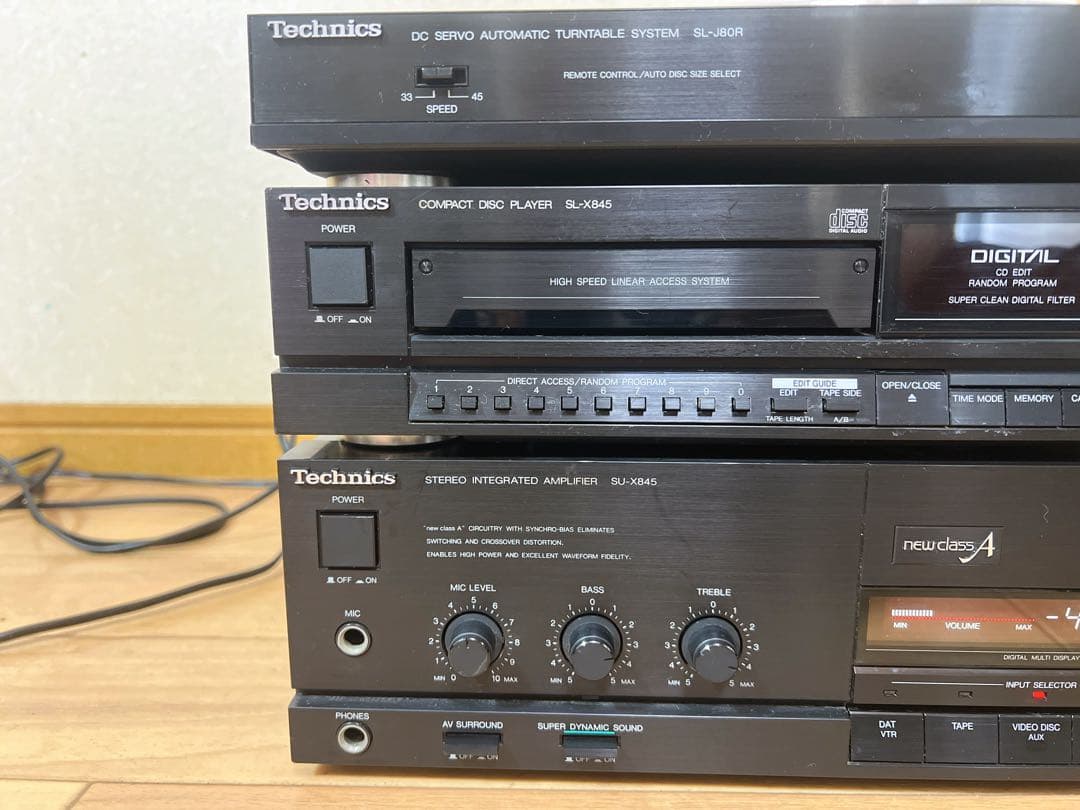 TECHNICS テクニクスコンポーネントCD/レコードデッキジャンク品