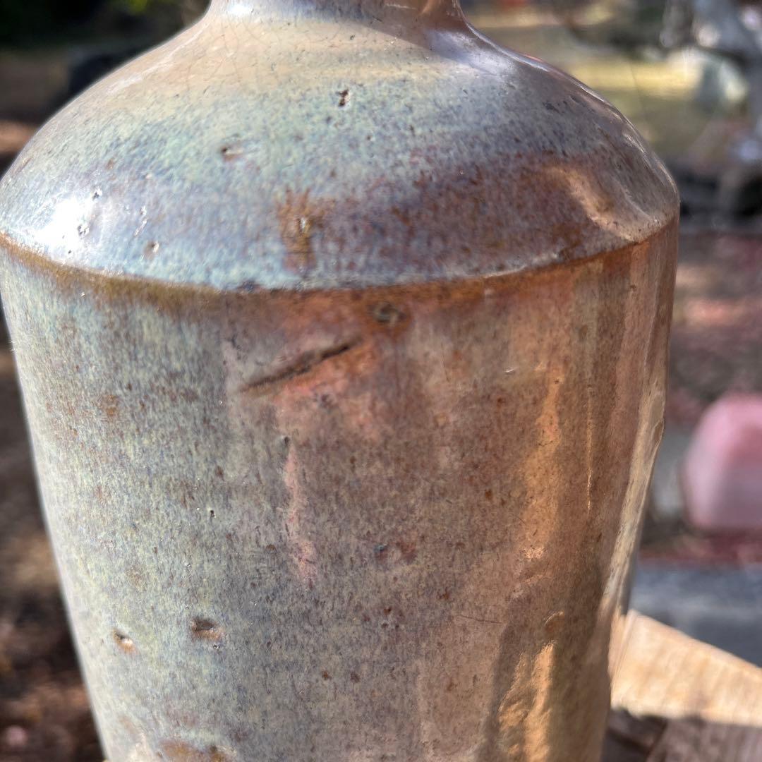 古美術 李朝 会寧 陶器 徳利とタグに記載あり