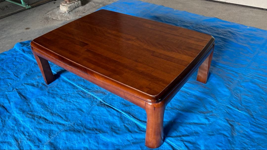 【昭和レトロ】丸みのあるこたつ天板 w102×D74×H36 炬燵 角丸天板