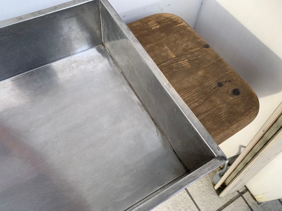 G0412★駄菓子屋ケース　ブリキガラスケース　蓋付ケース　駄菓子屋　店舗什器