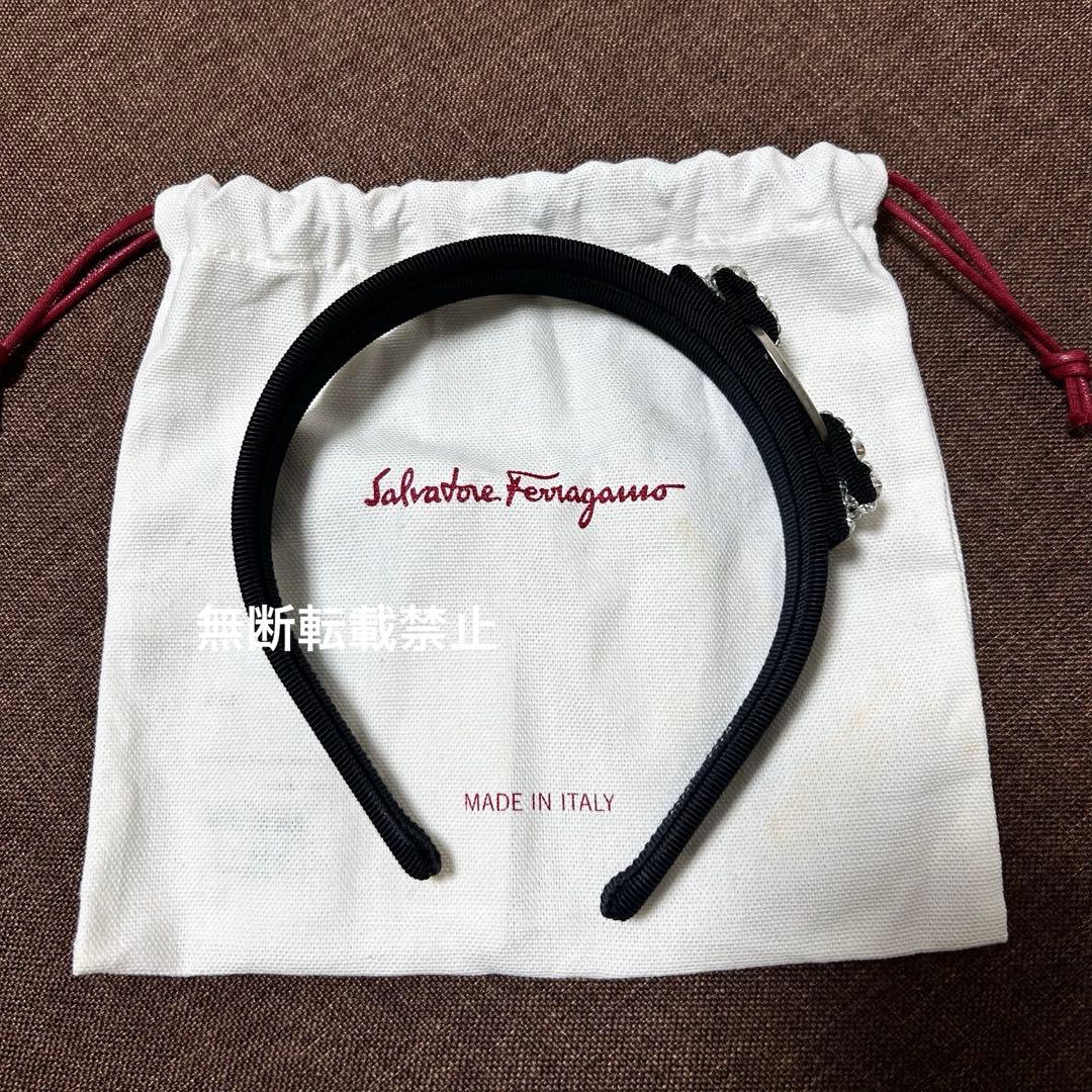 最終値下げ Ferragamo ビジューカチューシャ