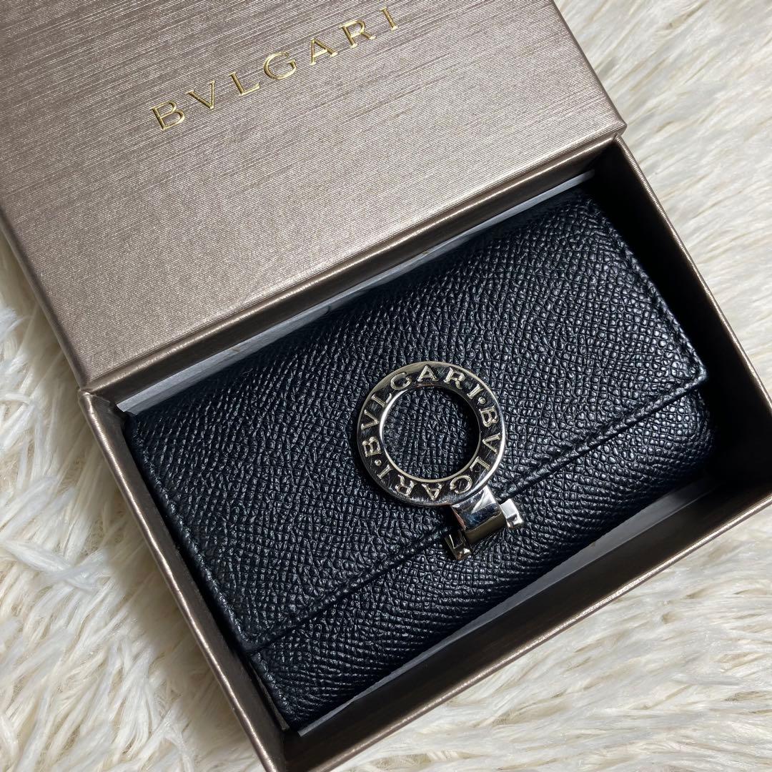 【極美品】 ブルガリ キーケース ビーゼロワン ロゴクリップ