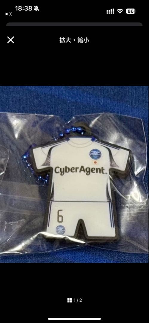 個別可　FC町田ゼルビア ACLE限定ユニフォーム型キーホルダー 24個セット