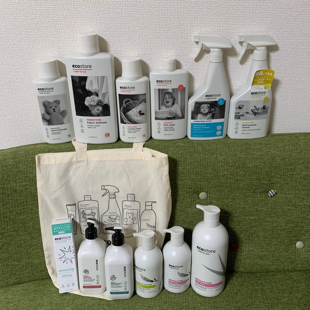 【ecostore】ランドリー&ボディ&ハンド&バス&シンク&マウス12点セット