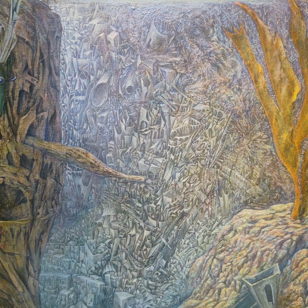 塚本聰「瞑想の中で」S100号油彩、超巨大画、何百ページの小説＃寺田コレクション