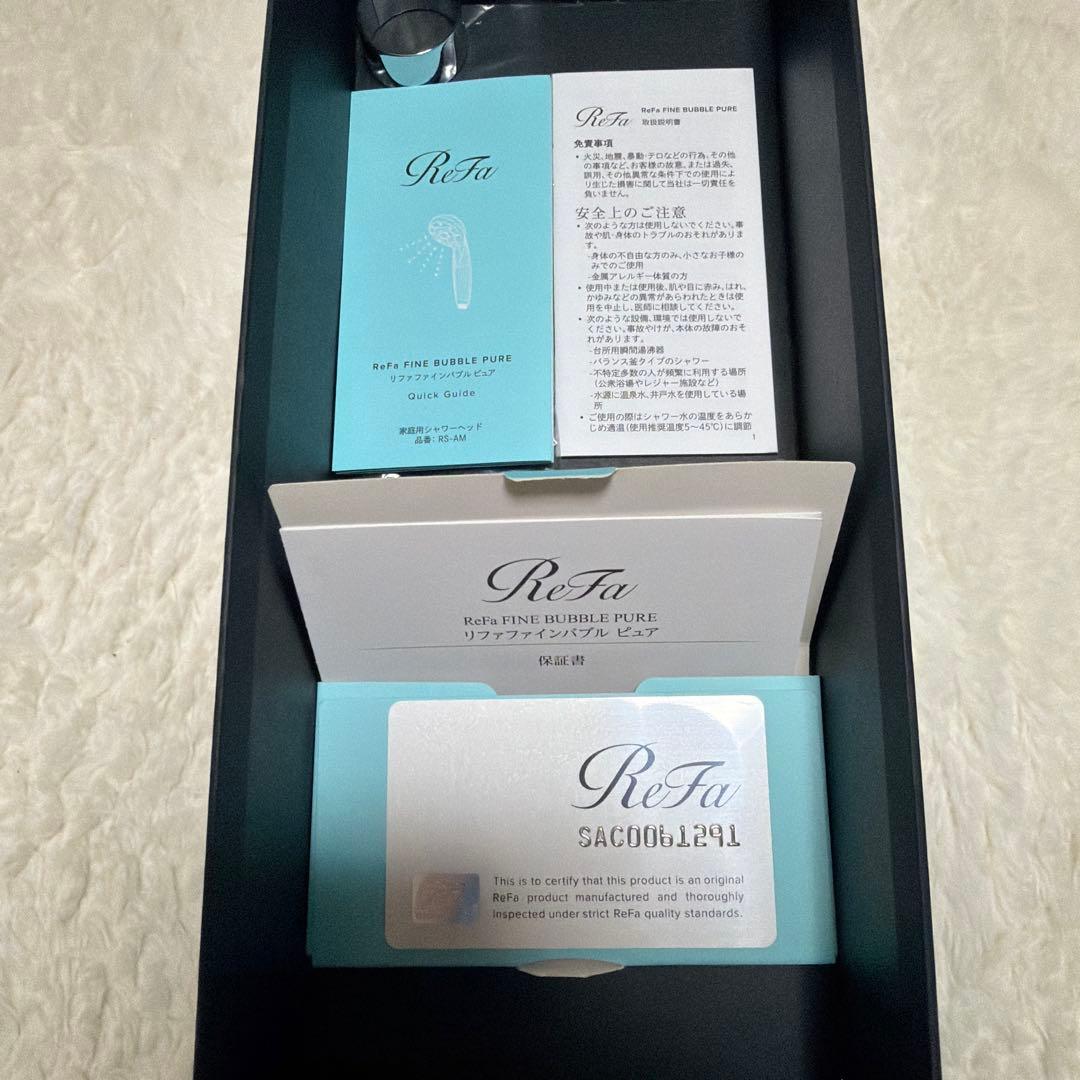 RuFa シャワーヘッド シルバー 純正カートリッジ6本付き