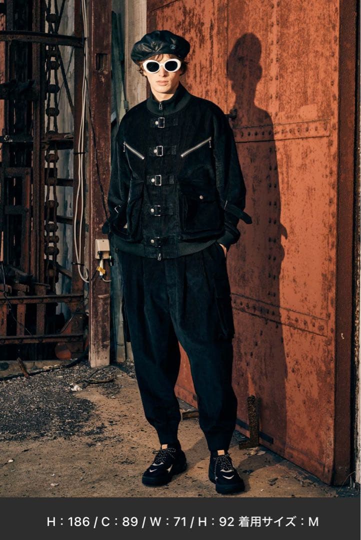 未使用品　glamb コーデュロイディフォームパンツ　ジャケットまとめ購入可能