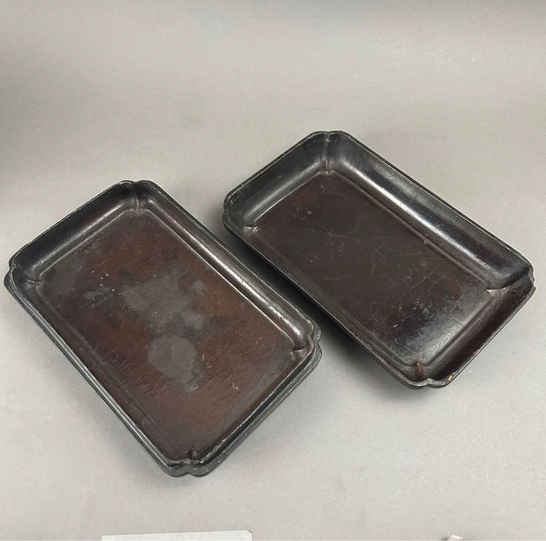 黒漆金彩長方箱 X-91