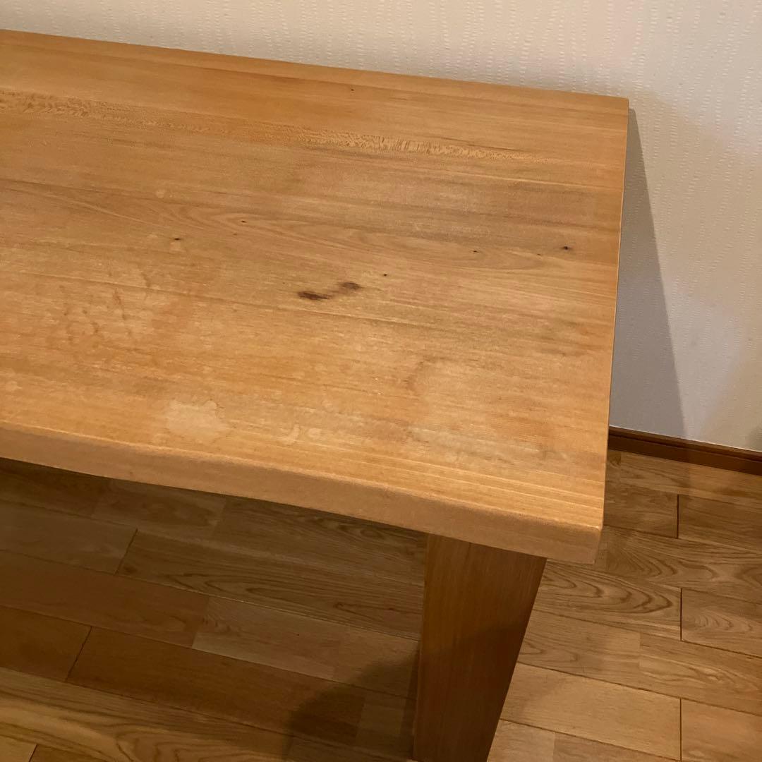 古彩 無垢天然木 デスク 幅130奥行60 ②