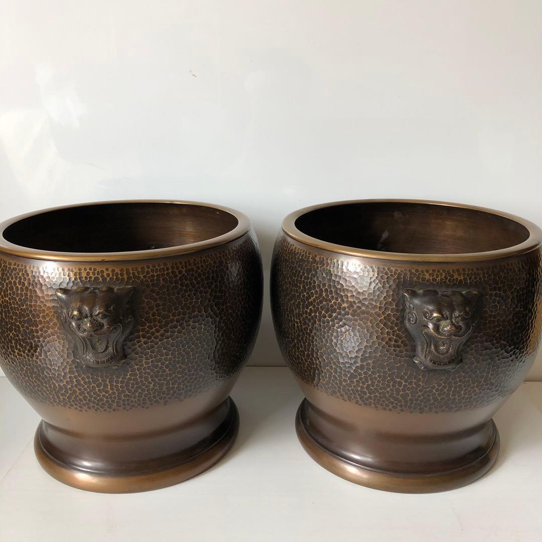 銅製　火鉢　2セット　昭和初期