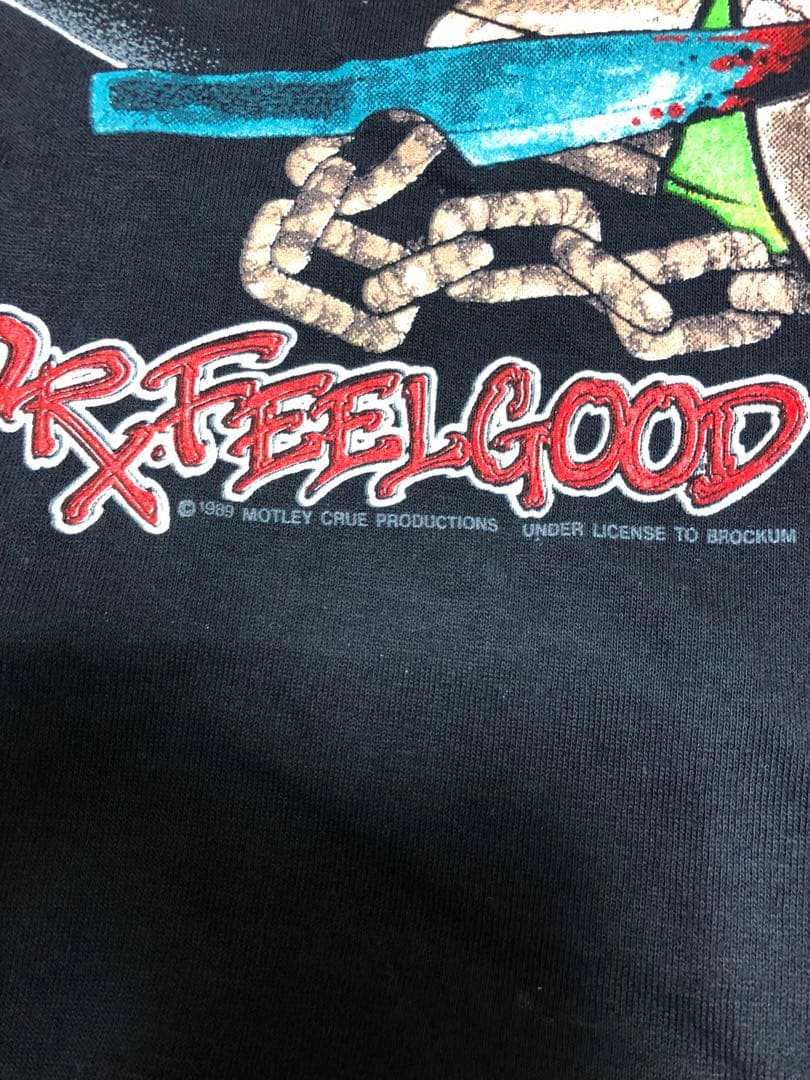 80s MOTLEY CRUE モトリークルー DR. FEELGOOD バンT