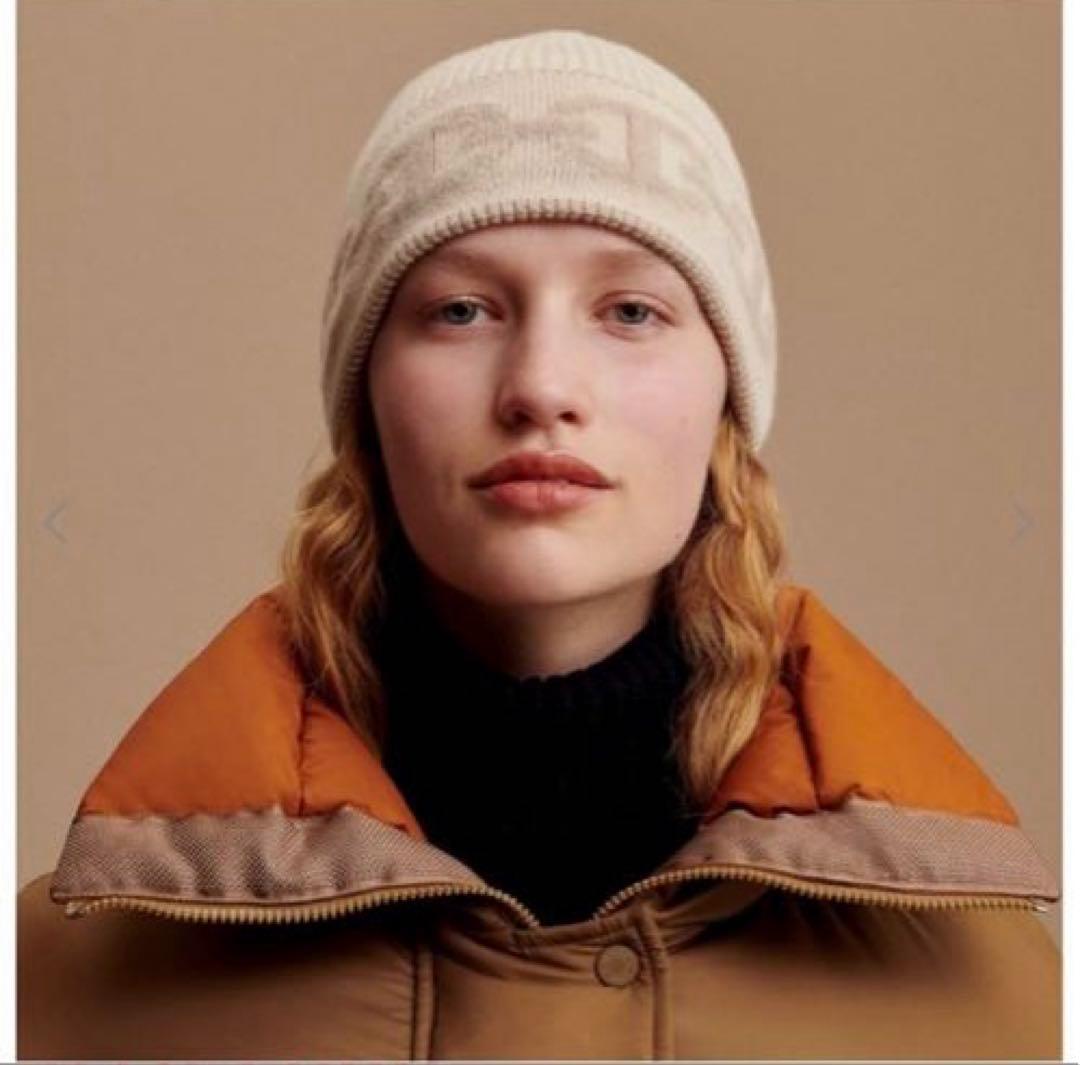 【美品❣】エルメス シェーヌダンクル ニット帽 　ニットキャップ　カシミヤ