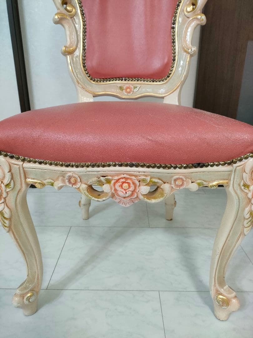 ロココ調 ダイニングチェア 1脚