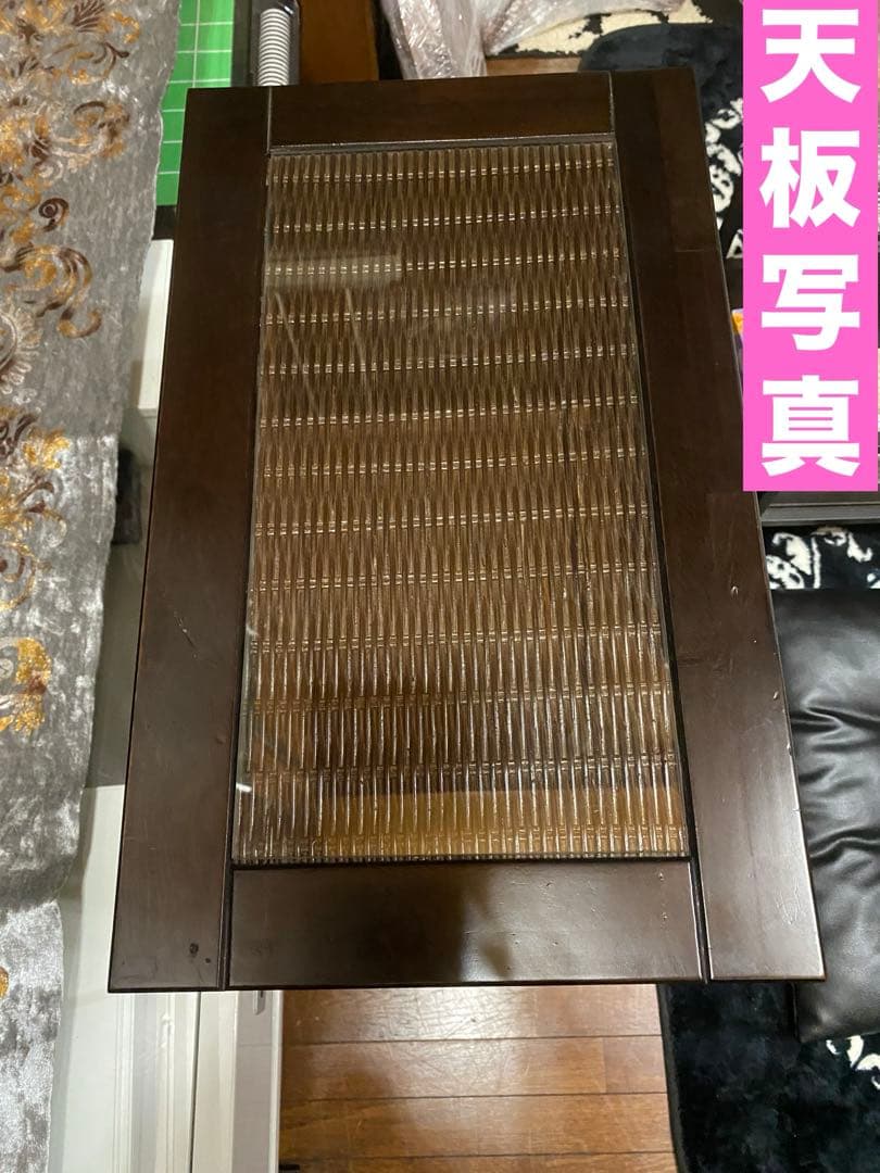 希少♦️高級 キャビネット♦️アジアンリゾート♦️天板 サイド ガラス 飾り棚♦️送料込