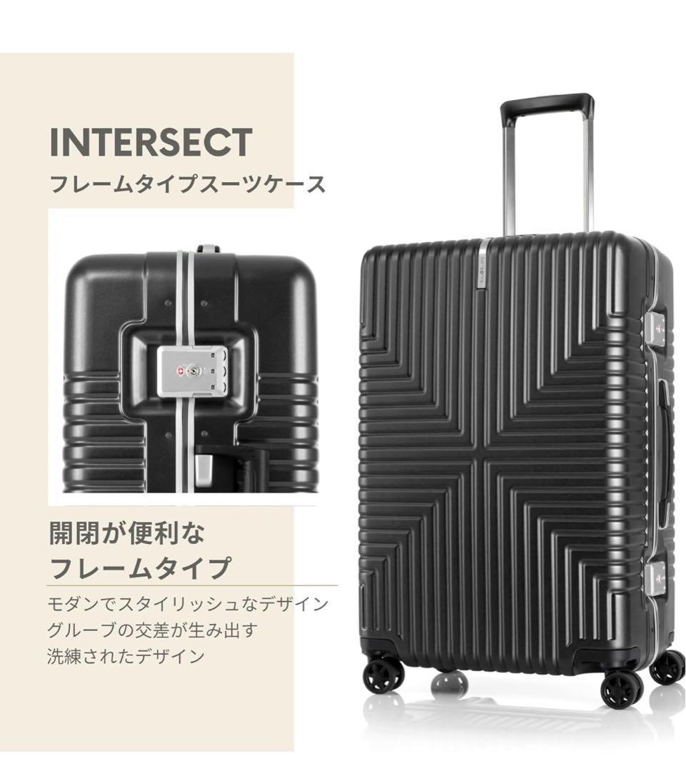 1点限定　サムソナイト　スーツケース　キャリーケース　黒　TSAロック　4〜6泊