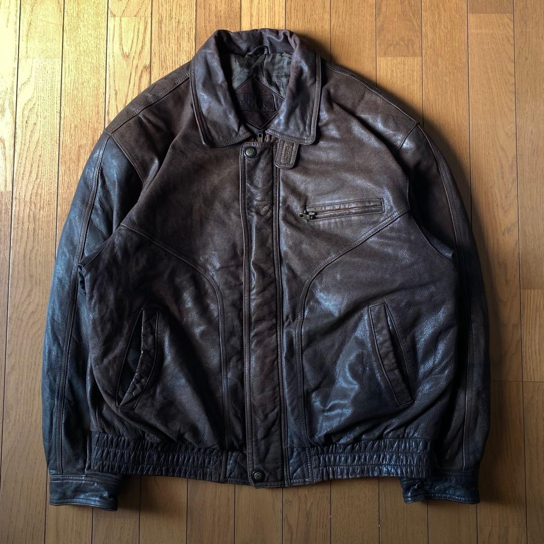 本革 90s レザージャケット G1 A2 フライトジャケット ライダース 短丈