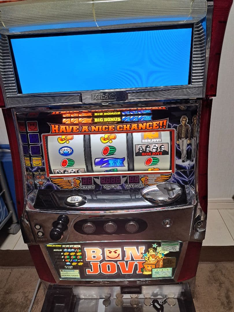 ジャンク　　ボンジョビ　パチスロ 実機　 ボンジョヴィ スロット　5号機